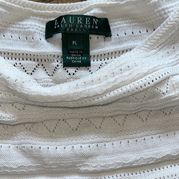 Lauren Ralph Lauren Dress White Crocheted Dress - Picture 6 of 14